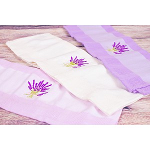 Lavender dárkový set - vaflové utěrky 3ks